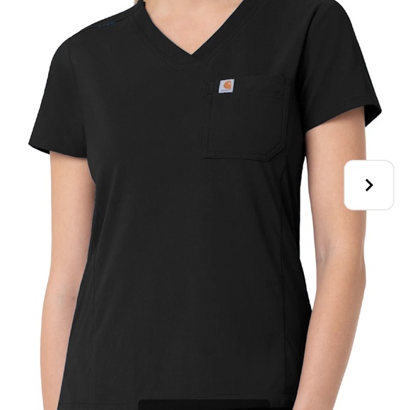 Carhartt Women's Modern Fit Tuck-In Top/Slim Leg Pant size SM/MD black scrubs - Picture 14 of 17